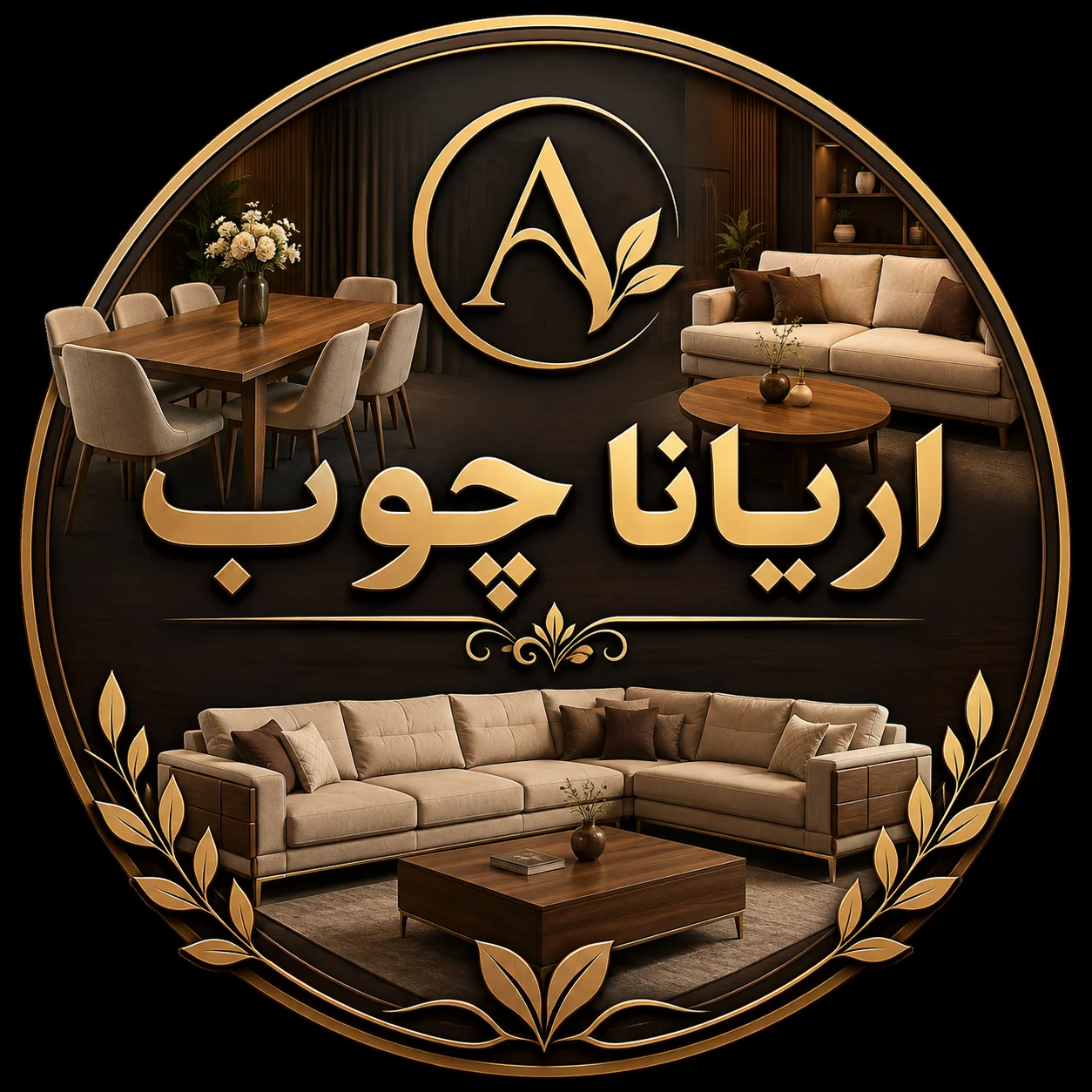 لوگو آریانا چوب
