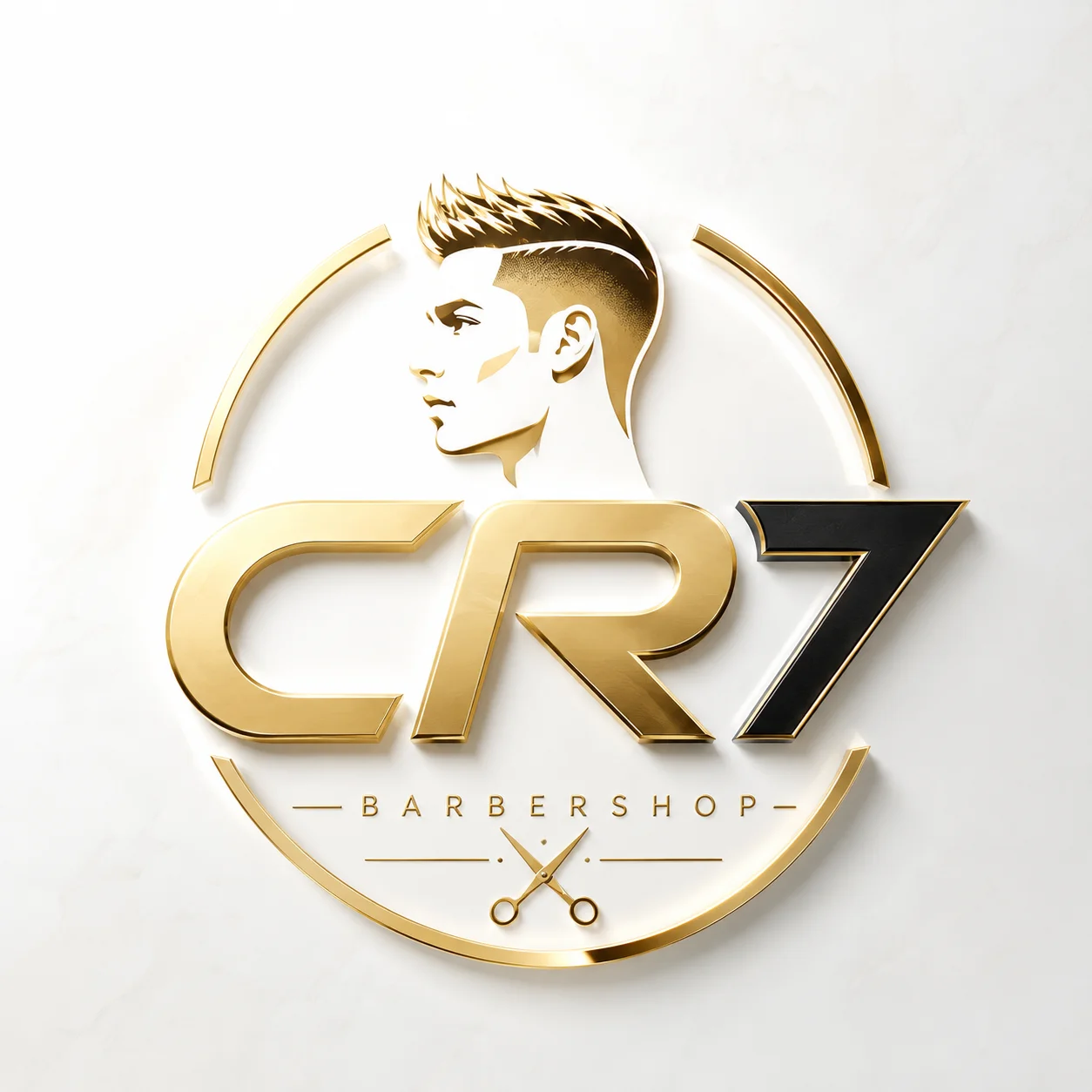 لوگو آرایشگاه CR7
