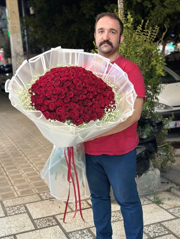 دسته گل رز